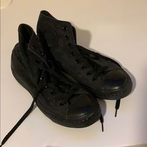 Black converse hitops
